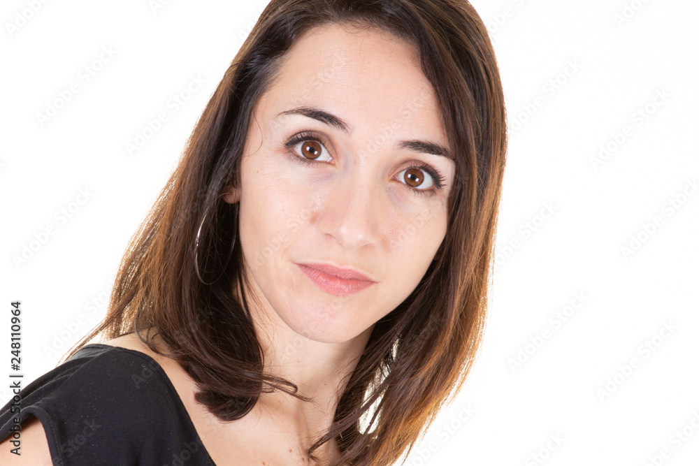 closeup beauty woman face portrait attractive female closeup beauty woman face portrait attractive female