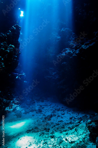 Fototapeta Naklejka Na Ścianę i Meble -  Caves of the Paradise reef at the Red Sea, Egypt