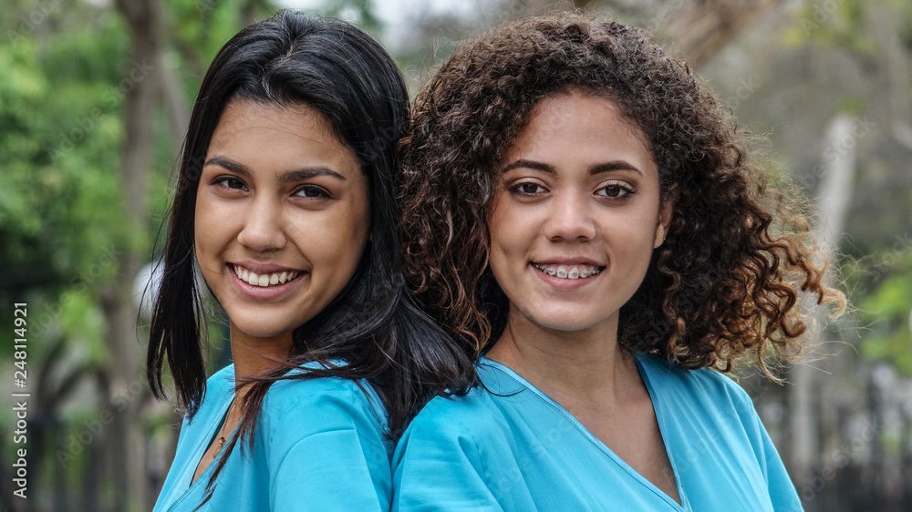 Young Female Hispanic Nurses
