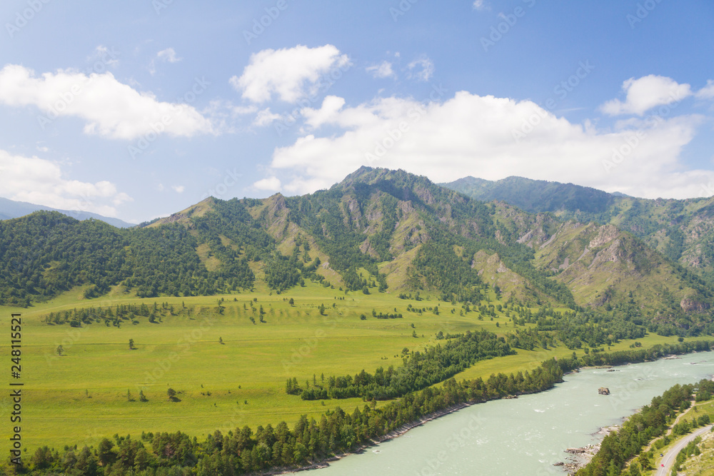 Obraz premium Altai mountains. Katun river.
