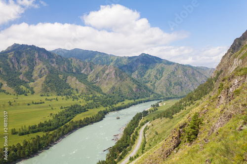Altai mountains. Katun river.