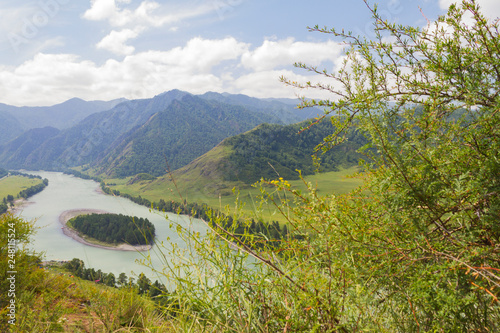 Altai mountains. Katun river.