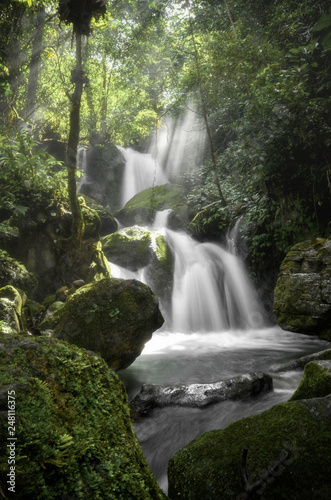 waterfall in the forest © Ridwan