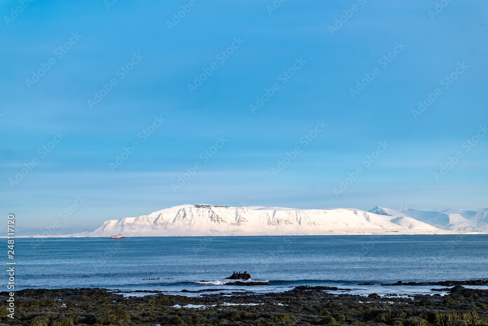 Island winterlandschaft 