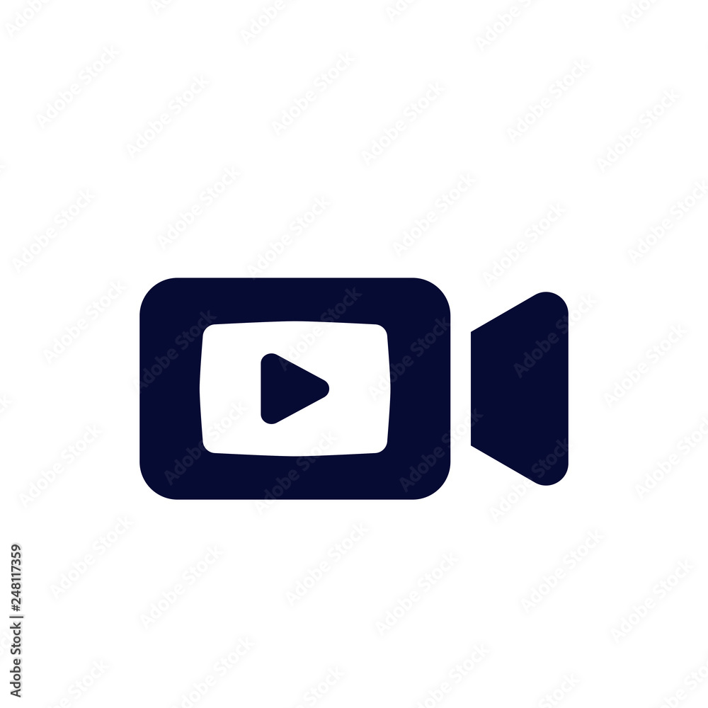 Video Camera simple icon. Movie or Cinema sign. Multimedia symbol. Quality design elements. Video Camera simple icon. Movie or Cinema sign. Multimedia symbol. Quality design elements.
