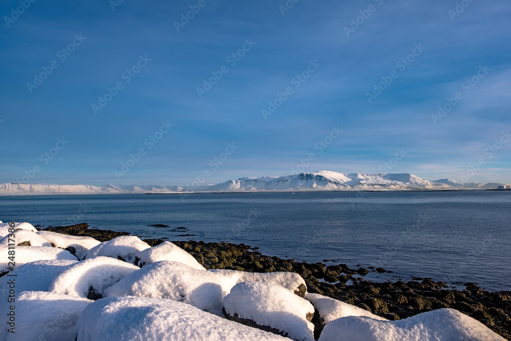 Obraz premium Island winterlandschaft 