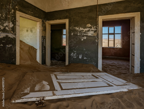 Sand has invaded and taken over these rooms in Kolmanskoppe photo