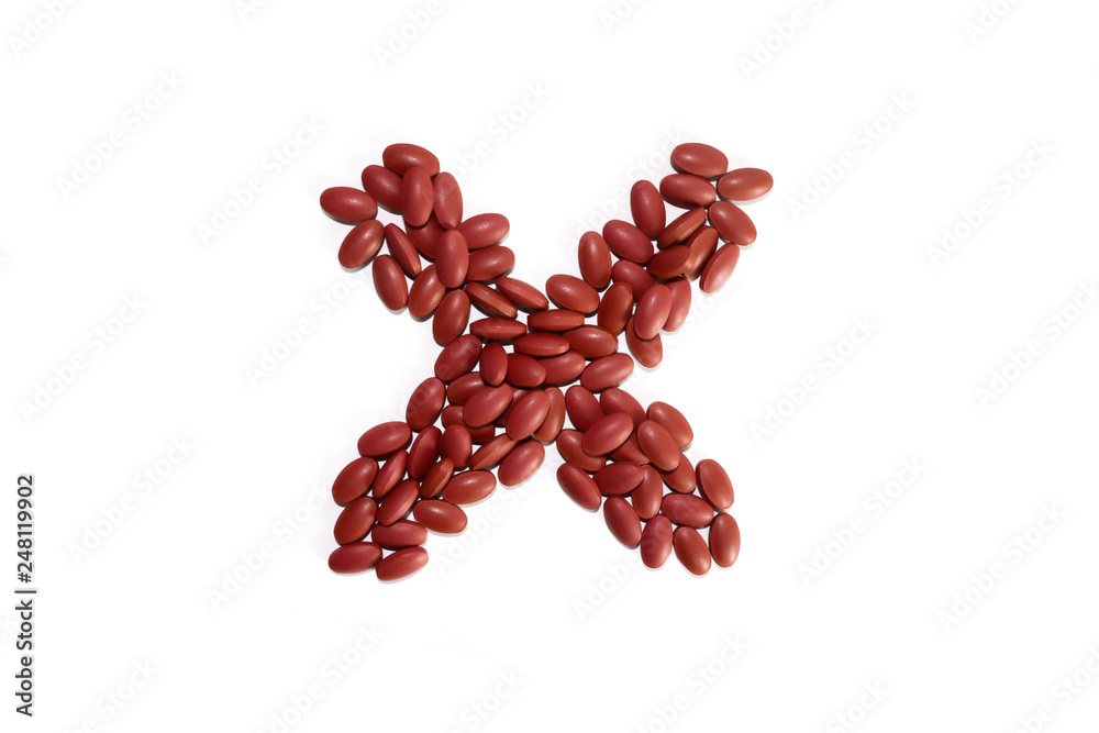 Drugs Close up white background Drugs Close up white background