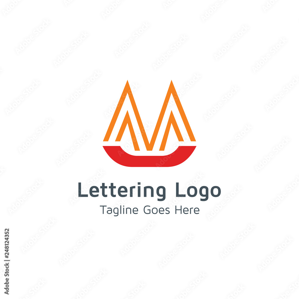 Lettering M Vector Lettering M Vector