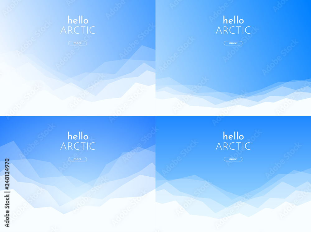 Arctic set landscape