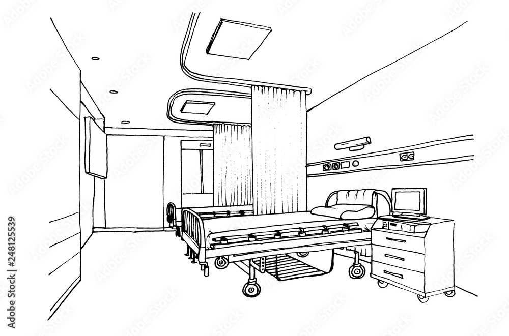 How to Draw a Hospital - Step by Step Easy Drawing Guides - Drawing Howtos