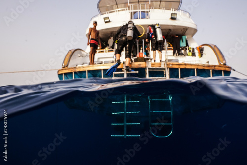 liveaboard boat at the Red Sea, Egypt