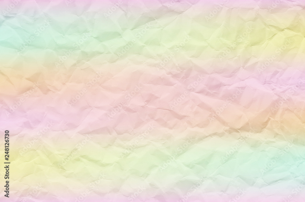 Holographic pattern with crumpled paper