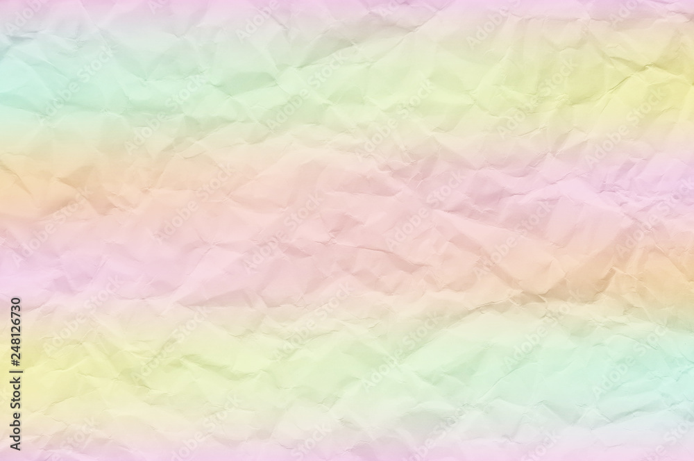 Fototapeta premium Holographic pattern with crumpled paper