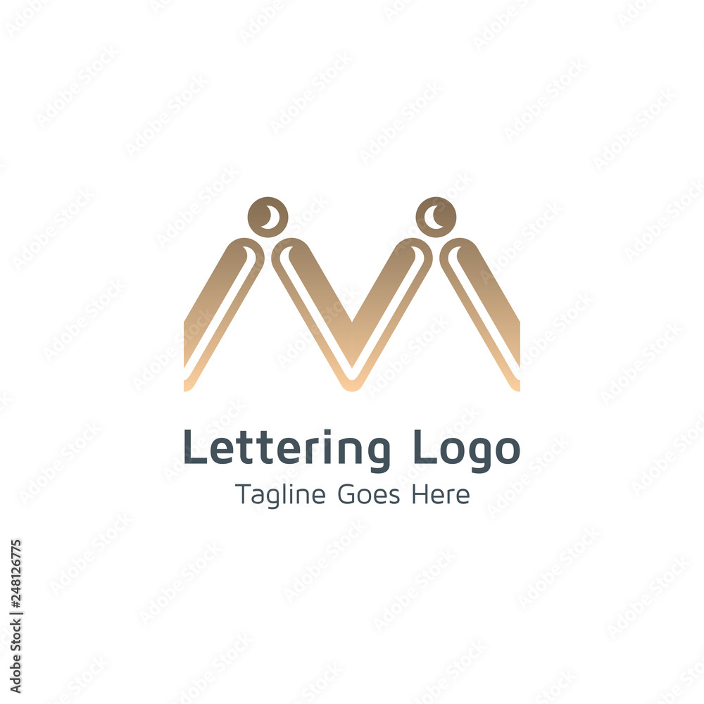 Lettering M Vector Lettering M Vector