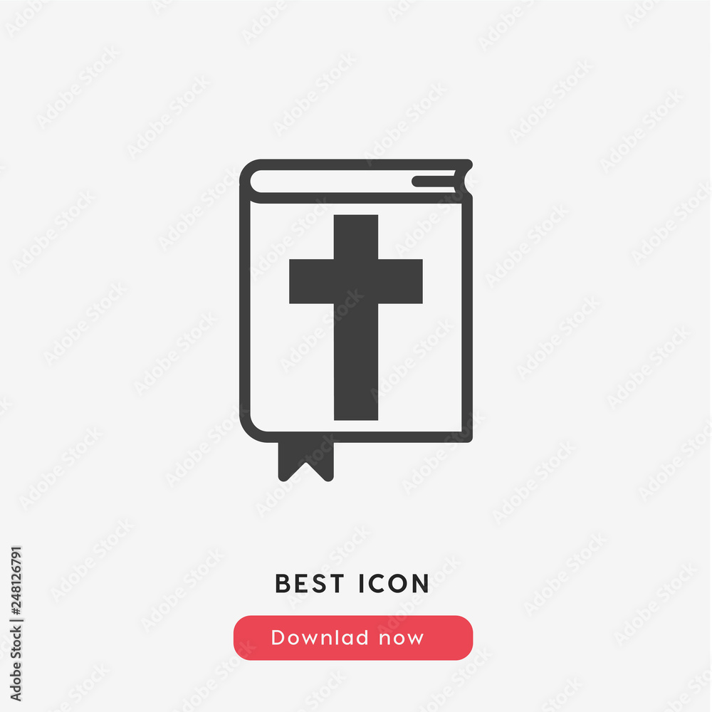 Obraz premium bible icon vector
