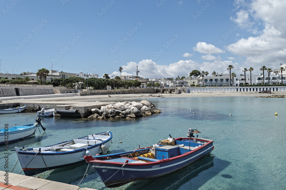 Italia Puglia Otranto barche a mare