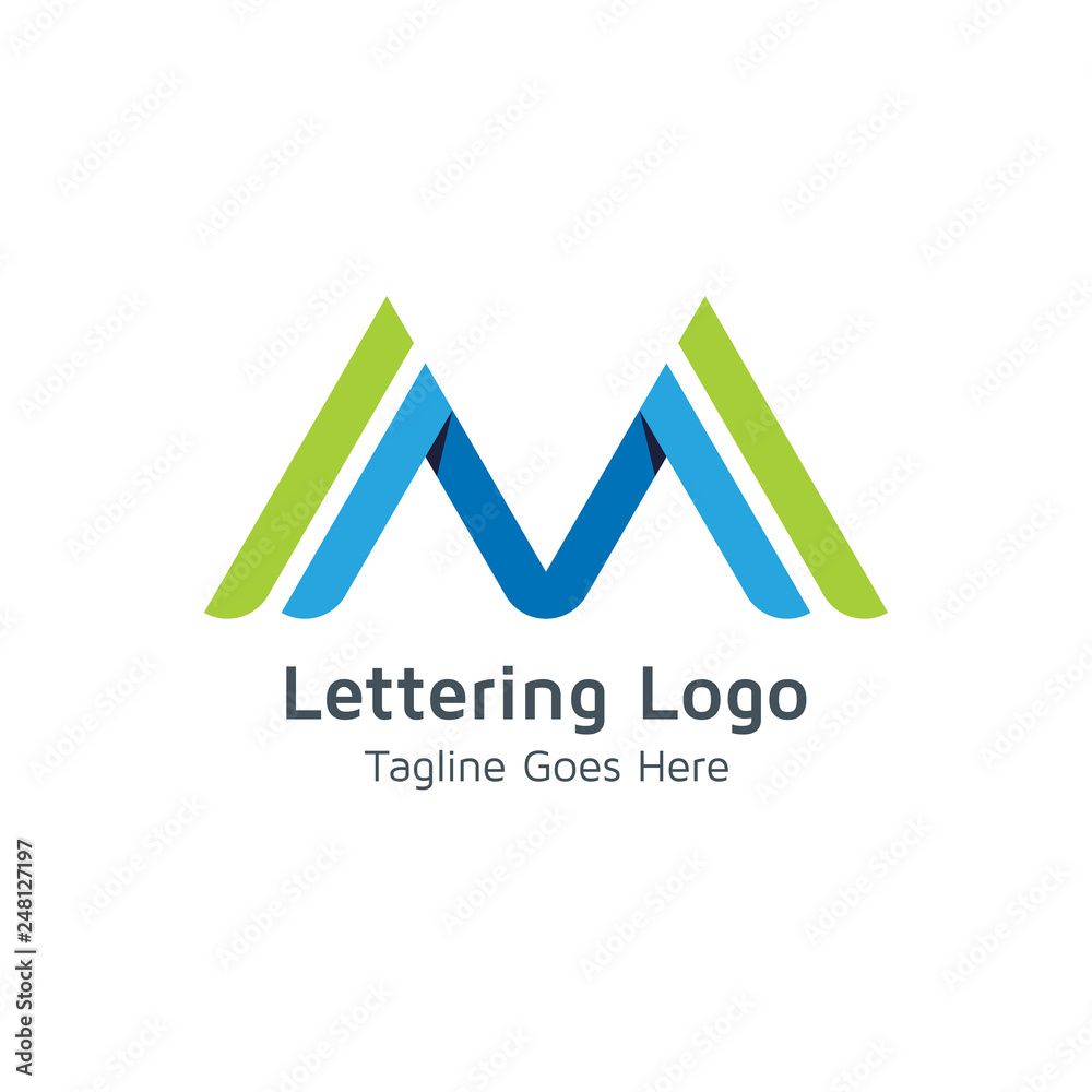 Lettering M Vector Lettering M Vector