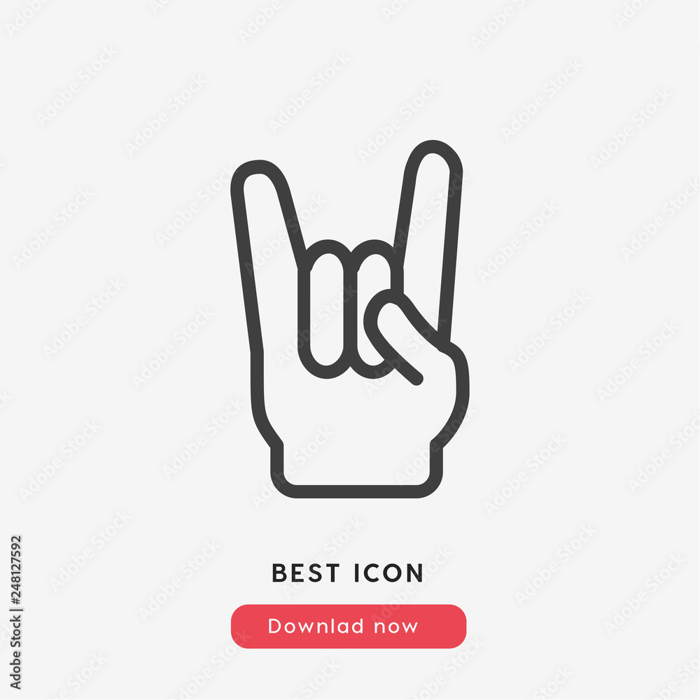 rock and roll icon. rock and roll vector symbol. Linear style sign for mobile concept and web design. rock and roll symbol illustration. Pixel vector graphics - Vector rock and roll icon. rock and roll vector symbol. Linear style sign for mobile concept and web design. rock and roll symbol illustration. Pixel vector graphics - Vector