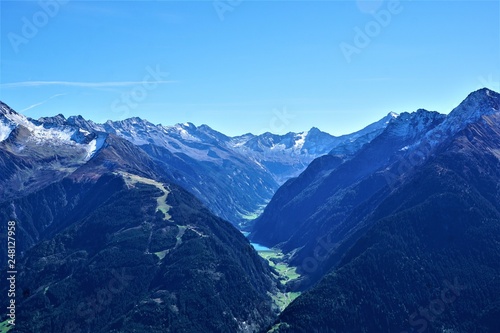 Zillertal Berge in Österreich