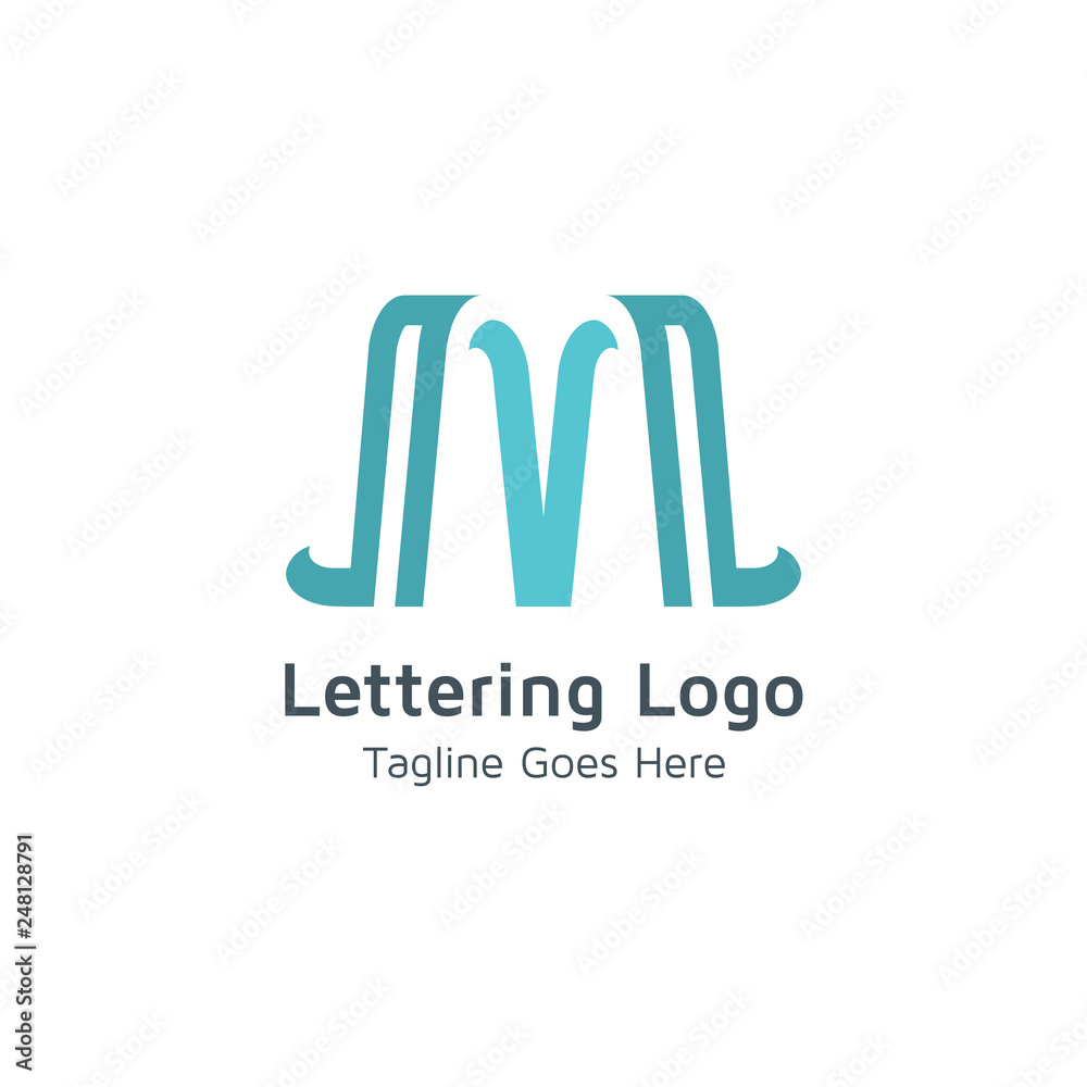Lettering M Vector Lettering M Vector