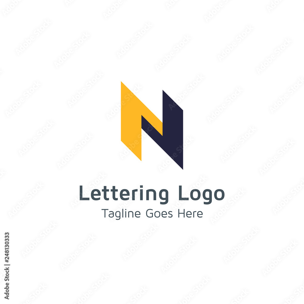 Lettering N Vector Lettering N Vector