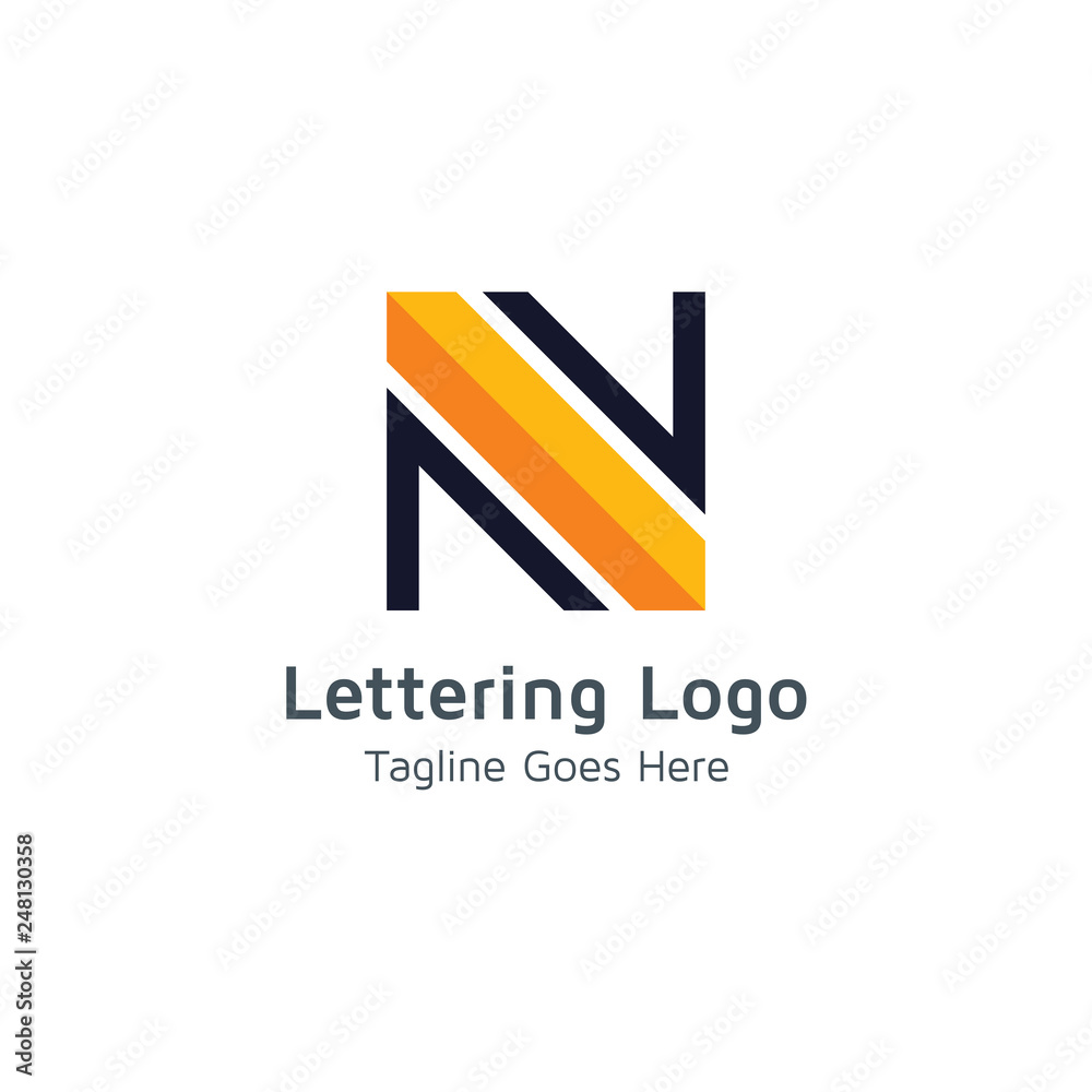 Lettering N Vector Lettering N Vector