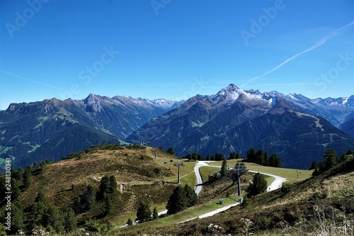 Zillertal Berge in Österreich