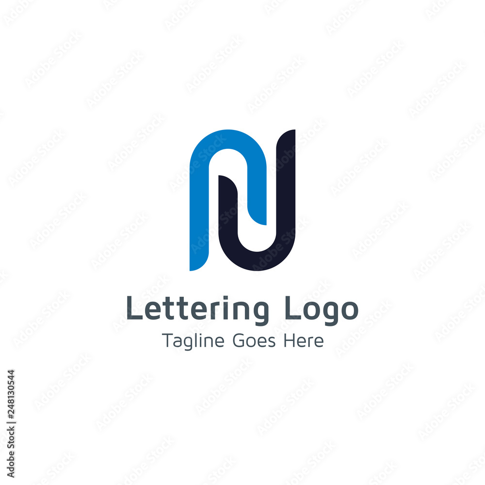 Lettering N Vector