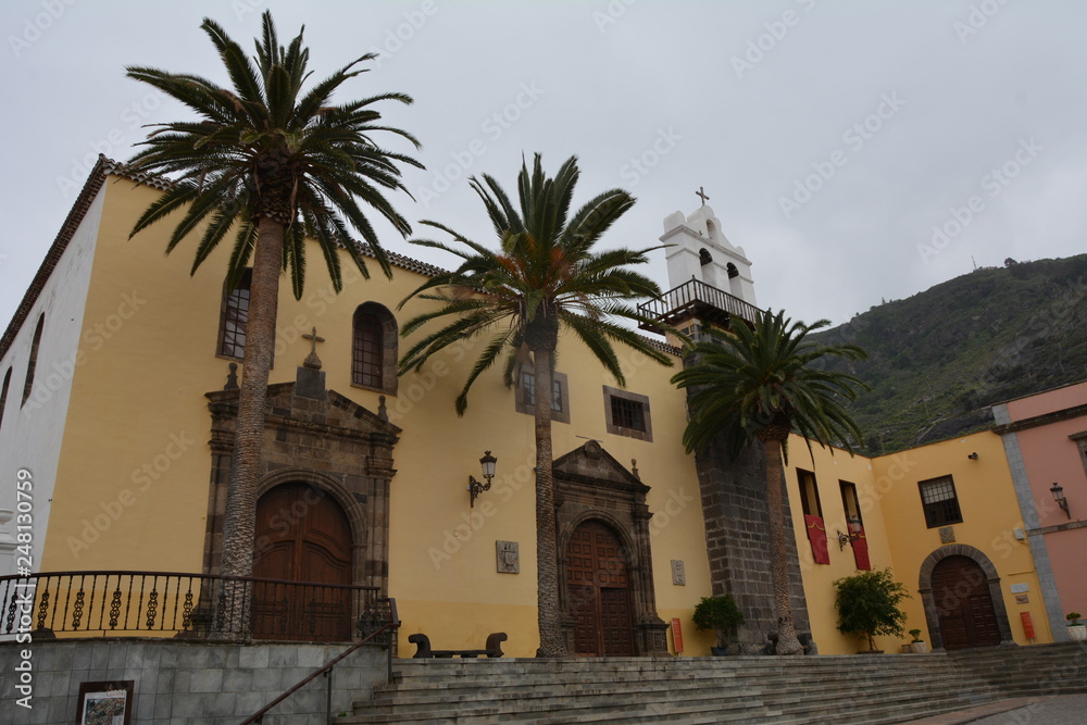 Tenerife, Eglise principale à Garachico.