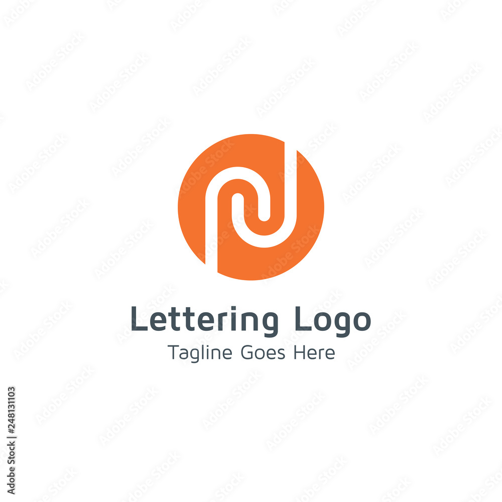 Lettering N Vector Lettering N Vector