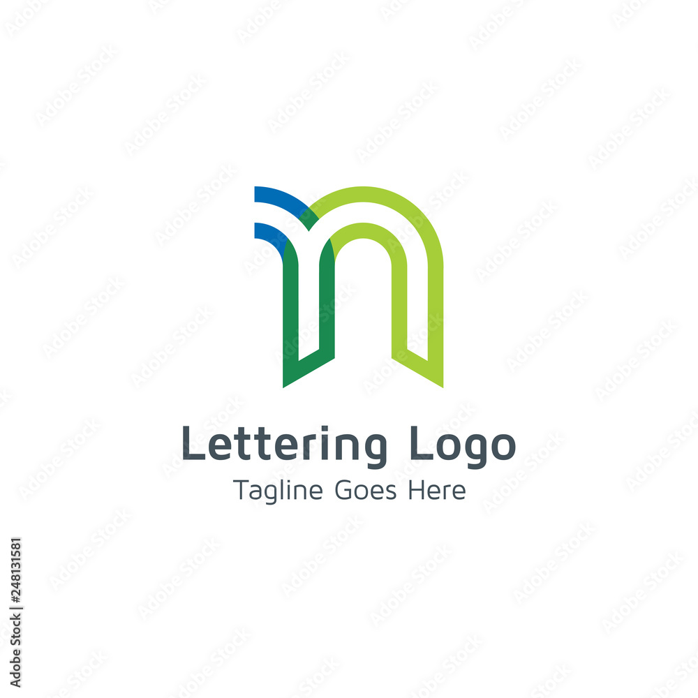 Lettering N Vector Lettering N Vector