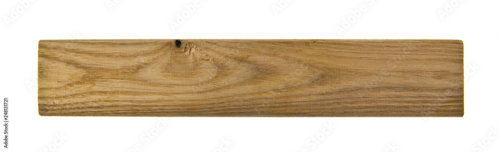 wooden board isolated on white background