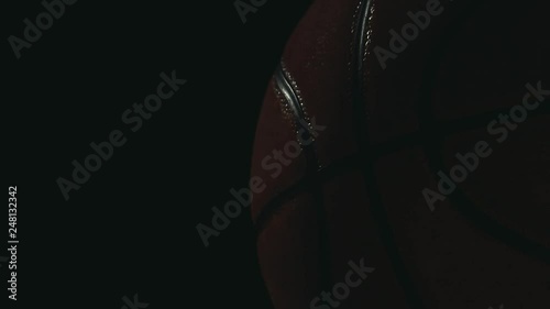 basketball ball dust dynamic hd footage 