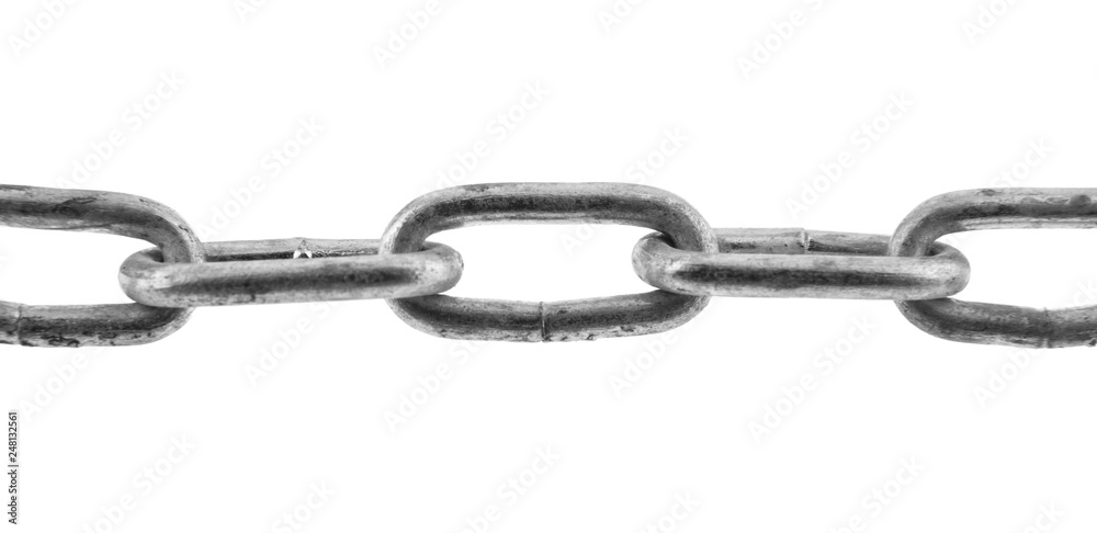 metal chain isolated on white background metal chain isolated on white background