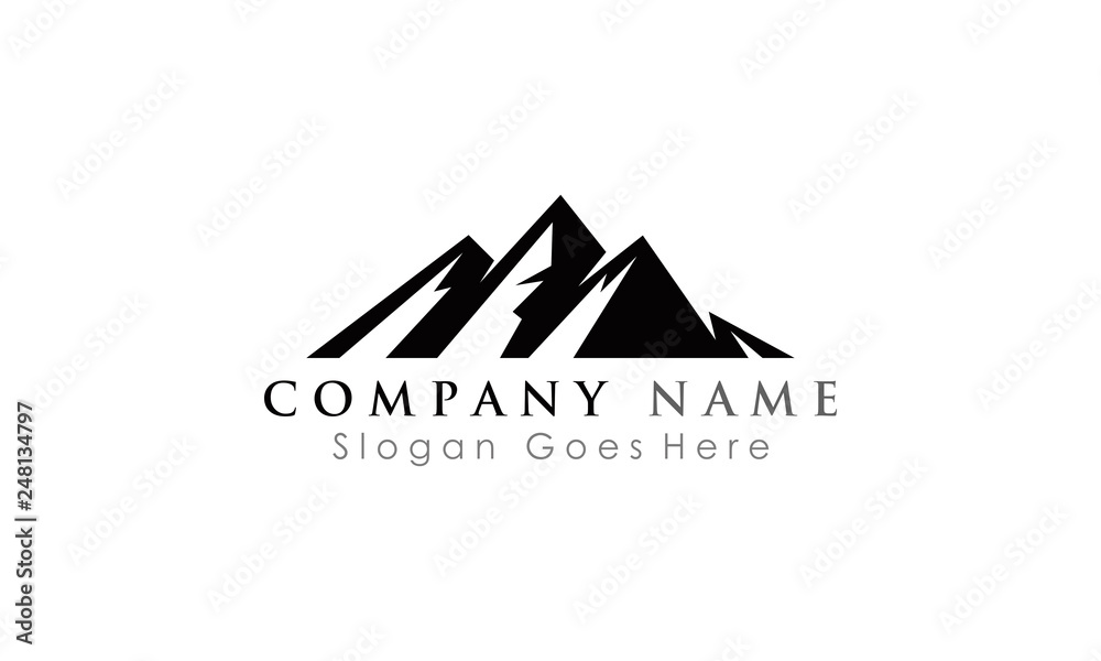 logo peak mountain icon logo peak mountain icon