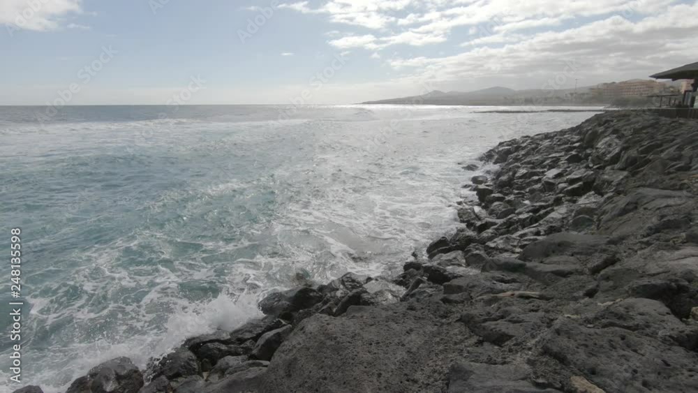 Ocean view at caleta de Fuste, Fuerteventura, Spain Ocean view at caleta de Fuste, Fuerteventura, Spain