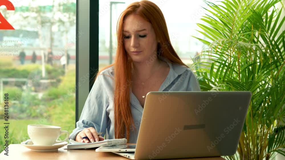 Busy, multitasking businesswoman working by table in the office, time lapse, 4K Busy, multitasking businesswoman working by table in the office, time lapse, 4K