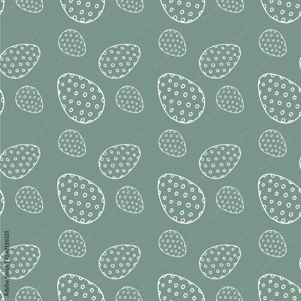 Easter eggs pattern on gray background Easter eggs pattern on gray background