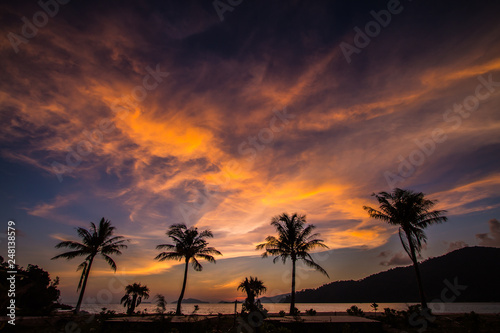 Background twilight Koh Lipe Thailand