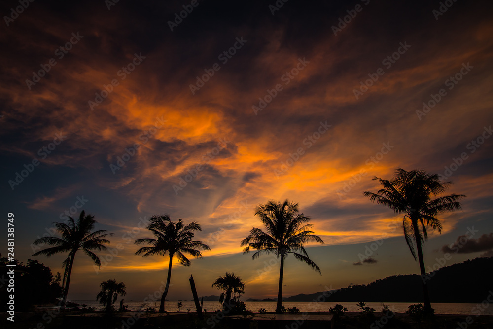 Obraz premium Background twilight Koh Lipe Thailand