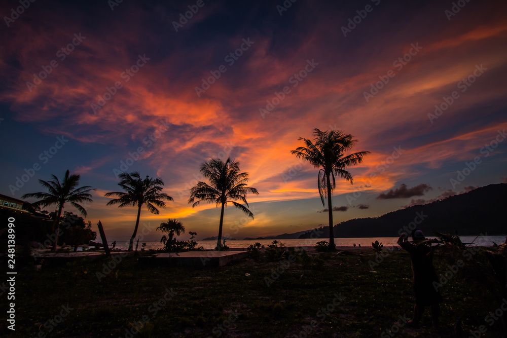 Obraz premium Background twilight Koh Lipe Thailand