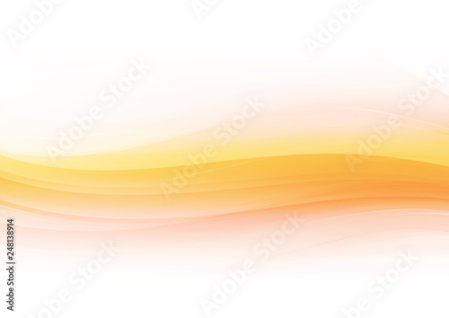Abstract shapes on white and orange background