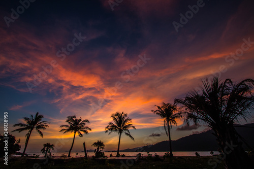 Background twilight Koh Lipe  Thailand