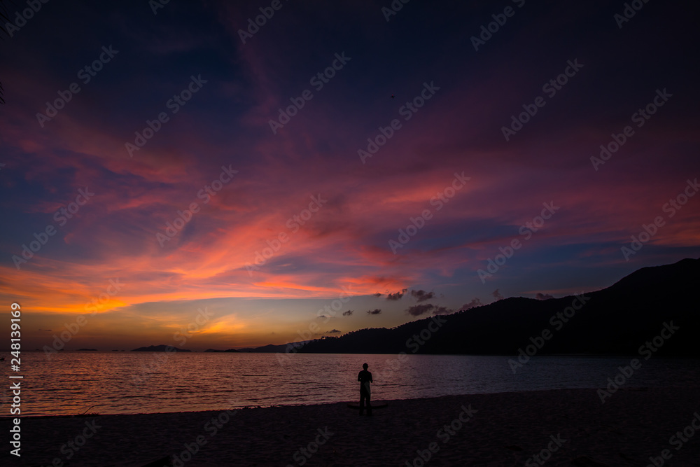 Obraz premium Background twilight Koh Lipe Thailand