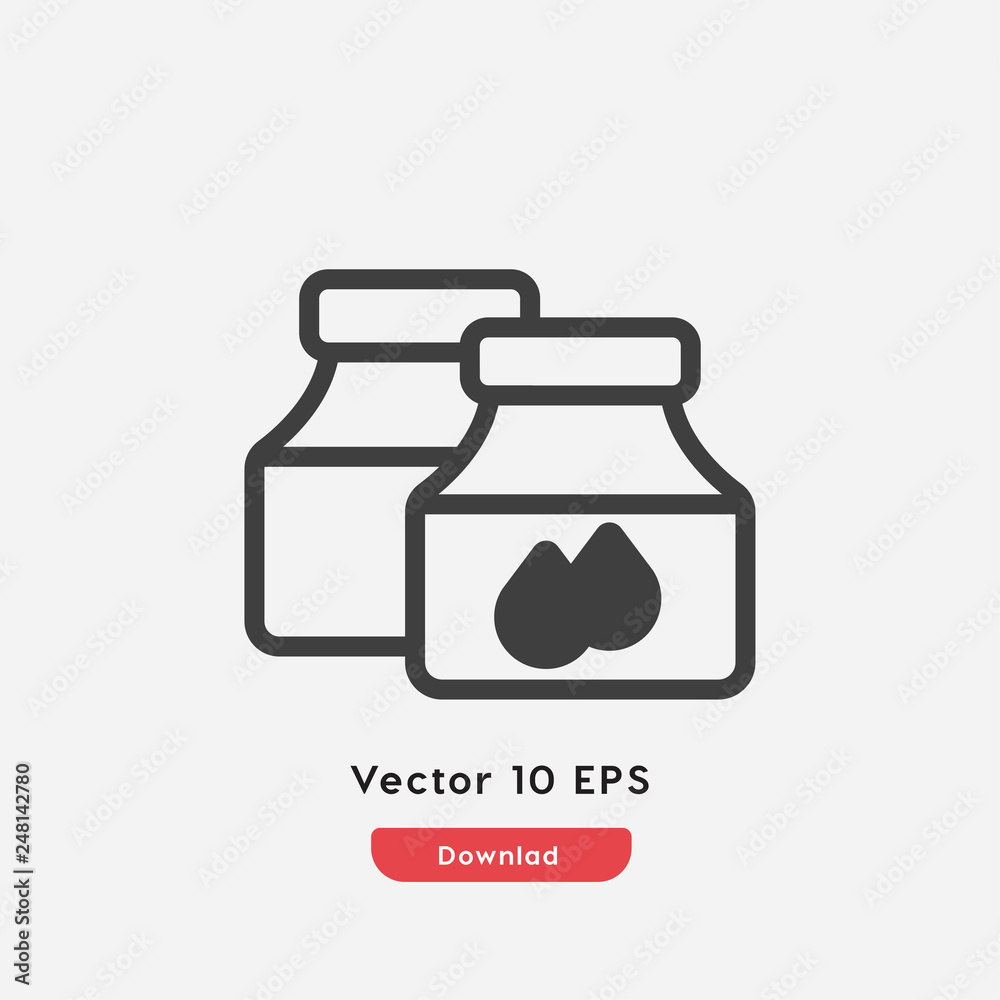 ink bottles icon vector ink bottles icon vector