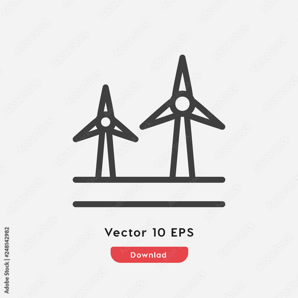 wind turbines icon vector wind turbines icon vector