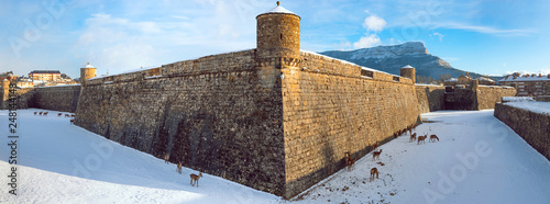 Citadel of Jaca in Winter, Huesca, Aragon, Spain photo