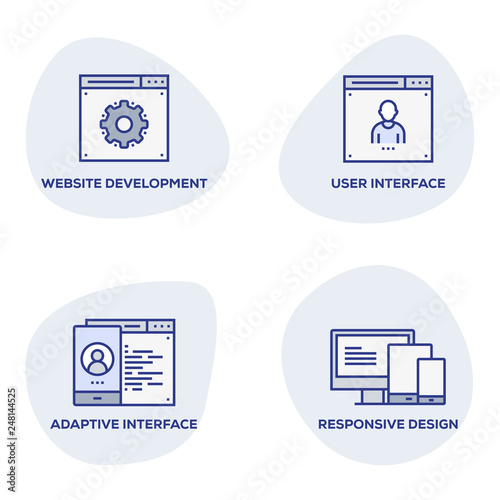 WEBSITE DEVELOPMENT ICON SET