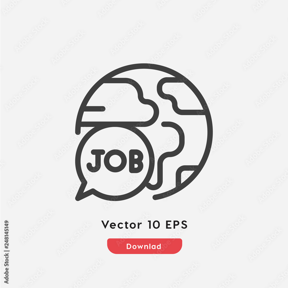 job search icon vector
